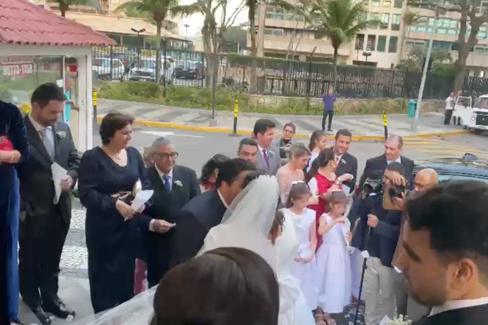 Saída da igreja