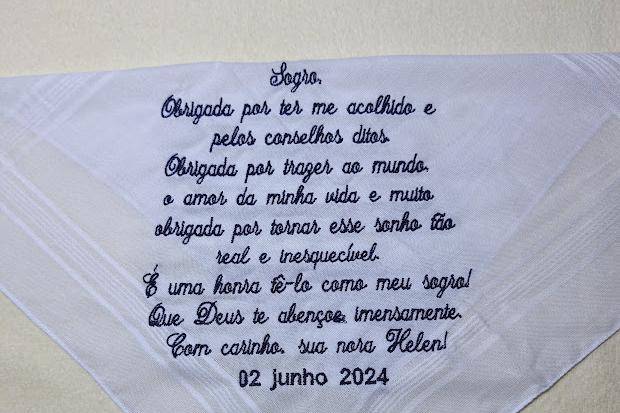 Lenço, frase até 200 caractere