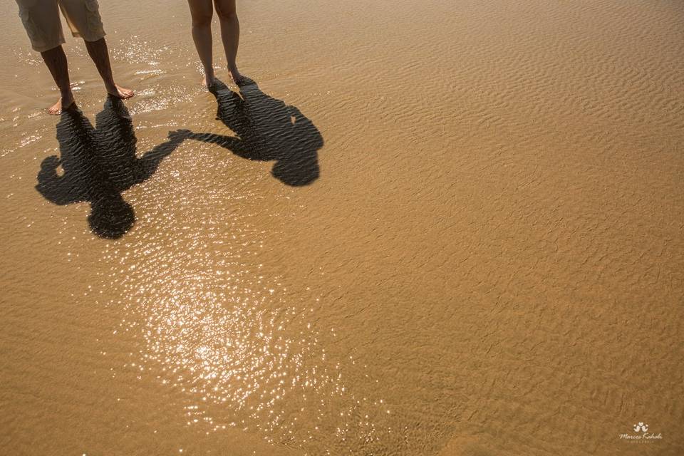 Ensaio pré casamento praia