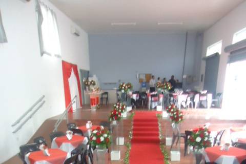 Decoração da igreja vermelha