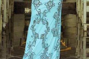 Vestido longo azul serenity661