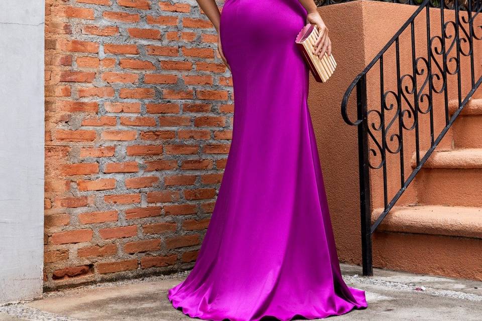 Vestido fúcsia