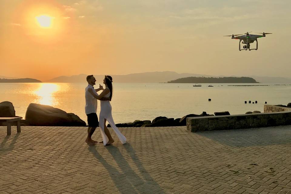 Pre wedding com drone