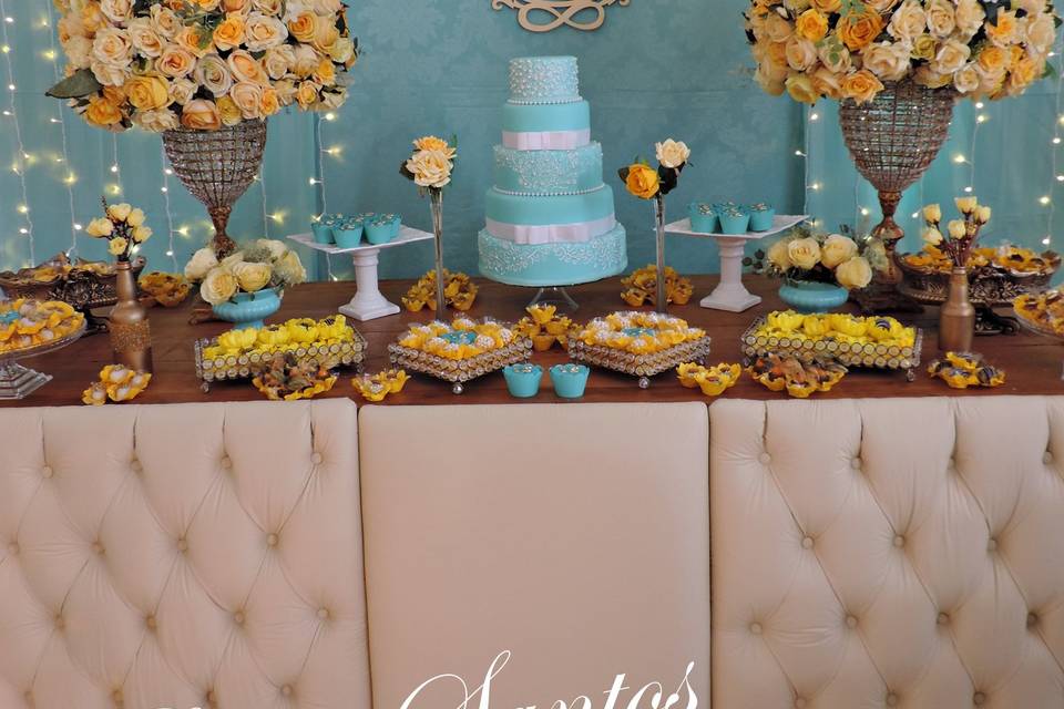 Mesa da cerimonia e mesa bolo