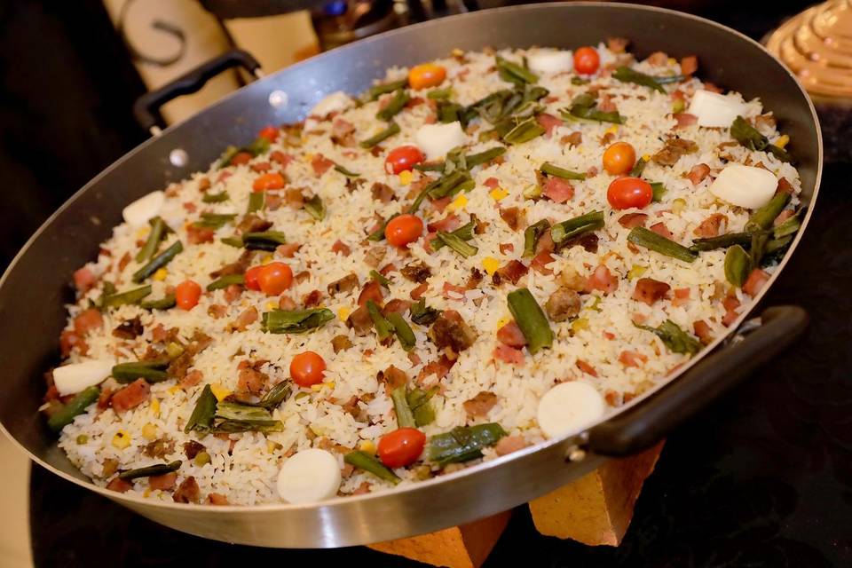 Arroz com quiabo