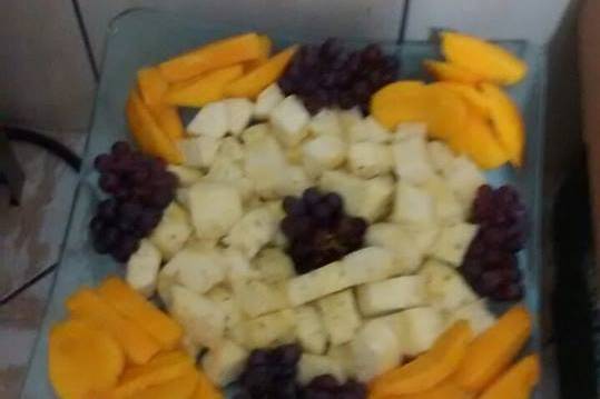 Frutas cortesia do buffet