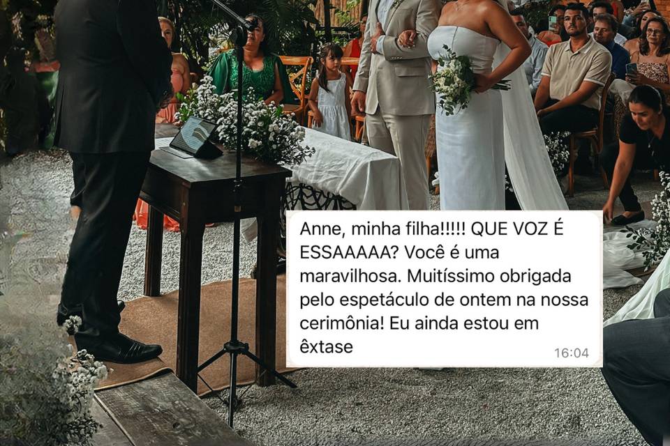 Feedback Noiva Clara