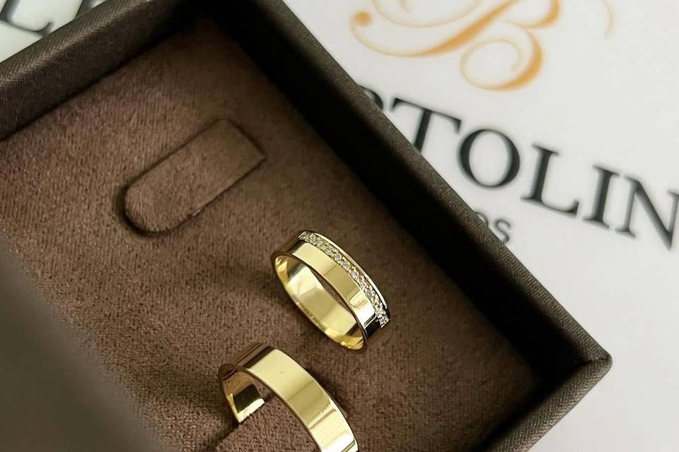Alianças em ouro 18k