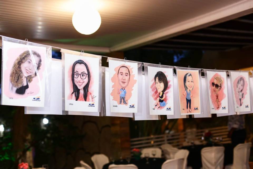 Caricaturas em eventos