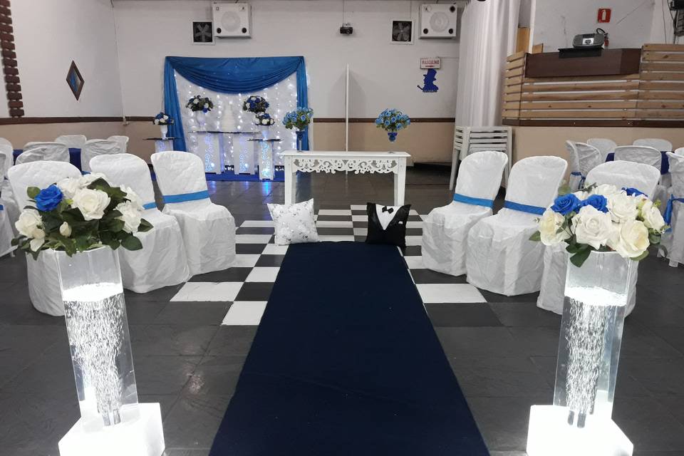 Decoração de casamento azul