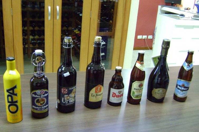 Cervejas nacionais e importadas