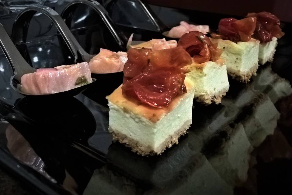 Cheese cake de tomate cereja