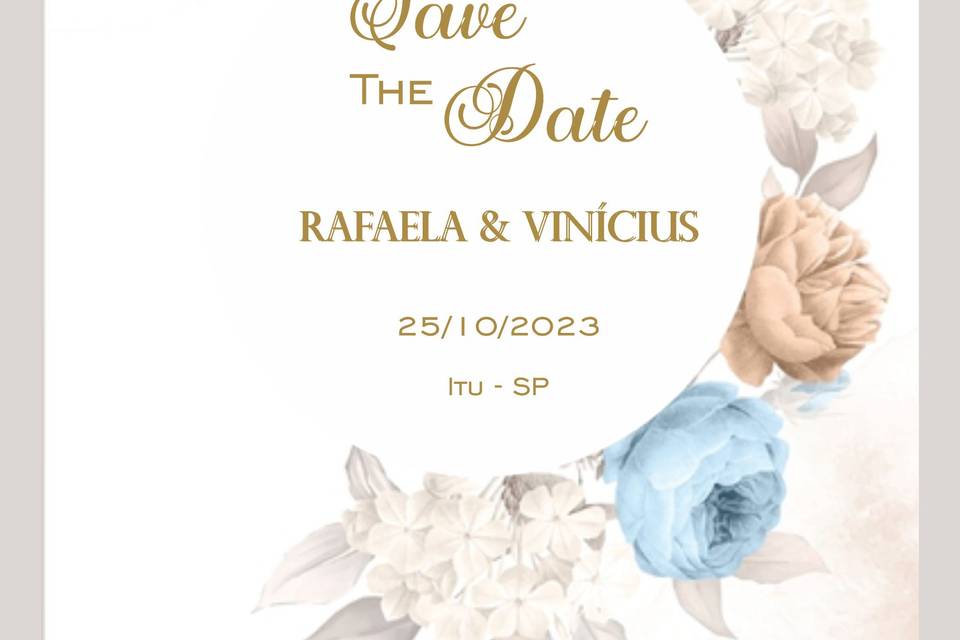 Save The Date Azul e Rosé