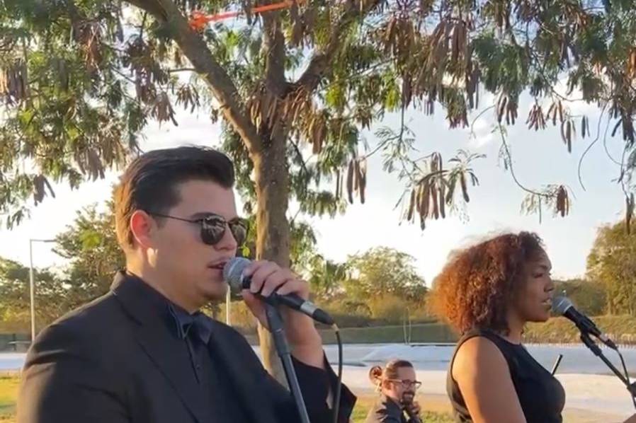 Teclado, voz e cello