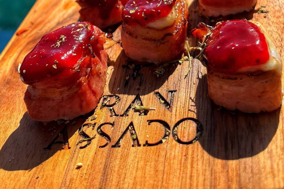 Entrada: Bacon e Queijo