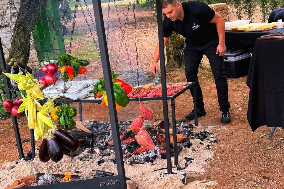 Estrutura fogo de chão