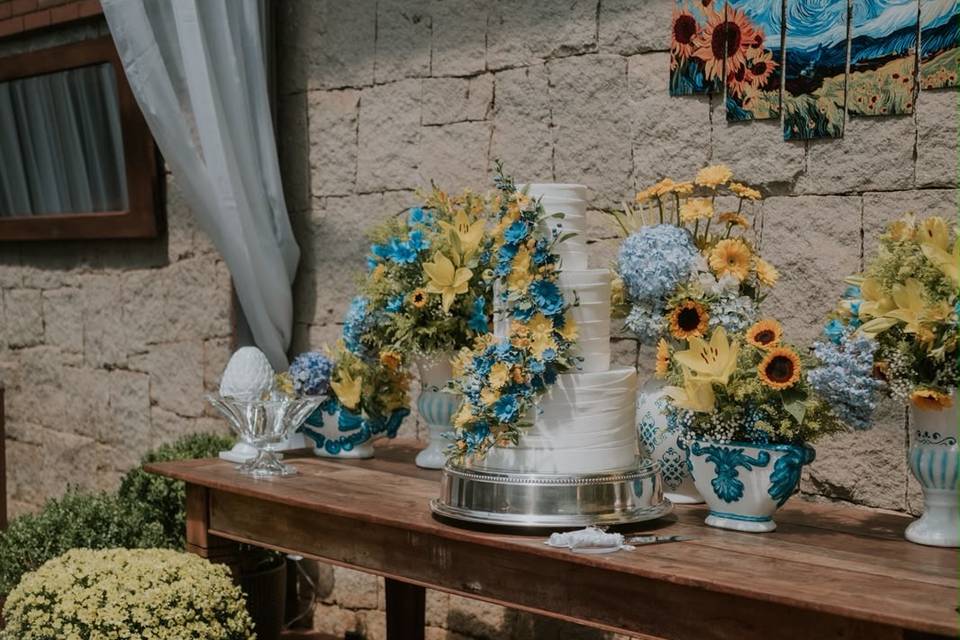 Linda mesa de doces