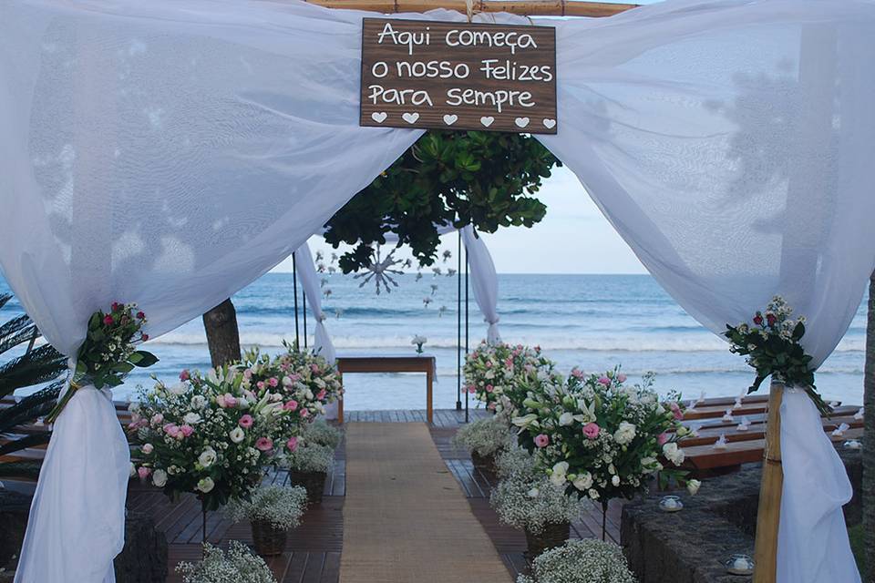 Casamento praia de bare