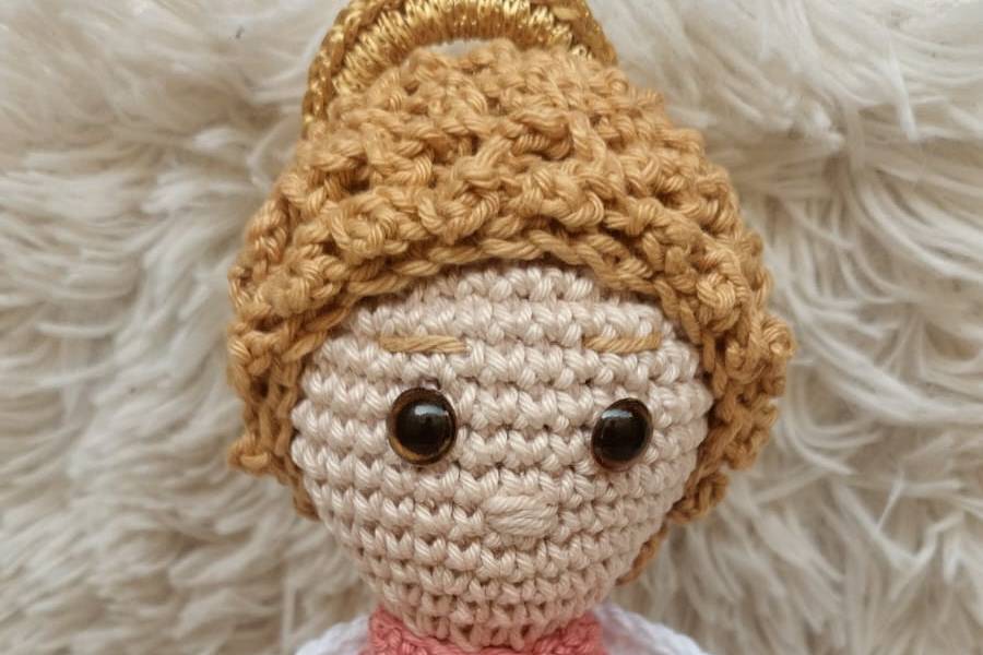 Anjinho decorativo amigurumi