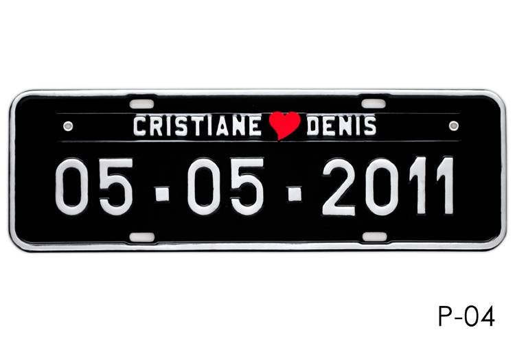 Placa Personalizada Prensada