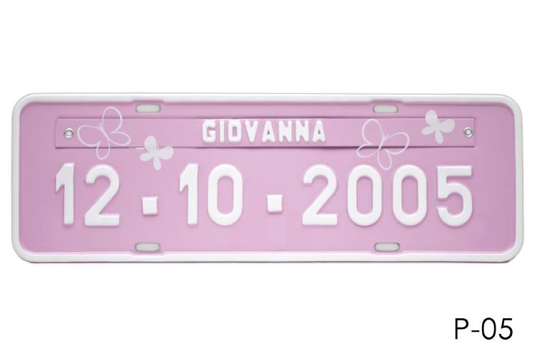 Placa Personalizada Prensada