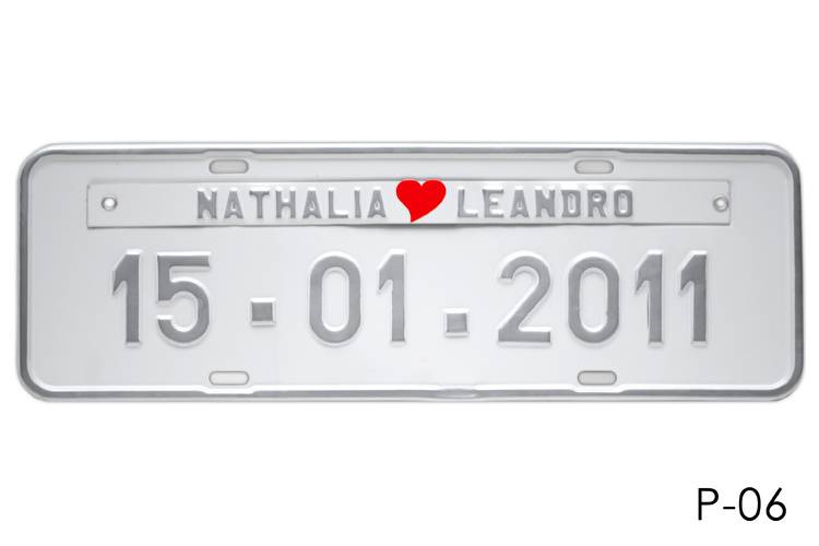 Placa Personalizada Prensada