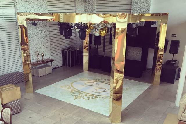 Estrutura Cubo Espelhado Gold