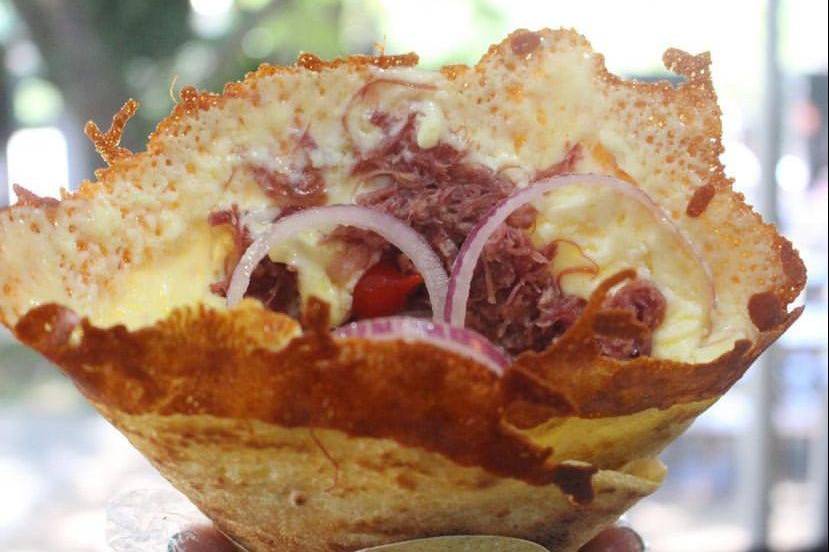 Crepe cone de Carne seca