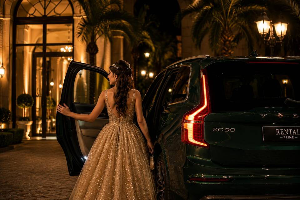 “Princesa chegando ao baile!”