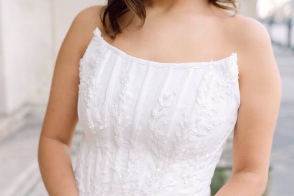Corset bordado