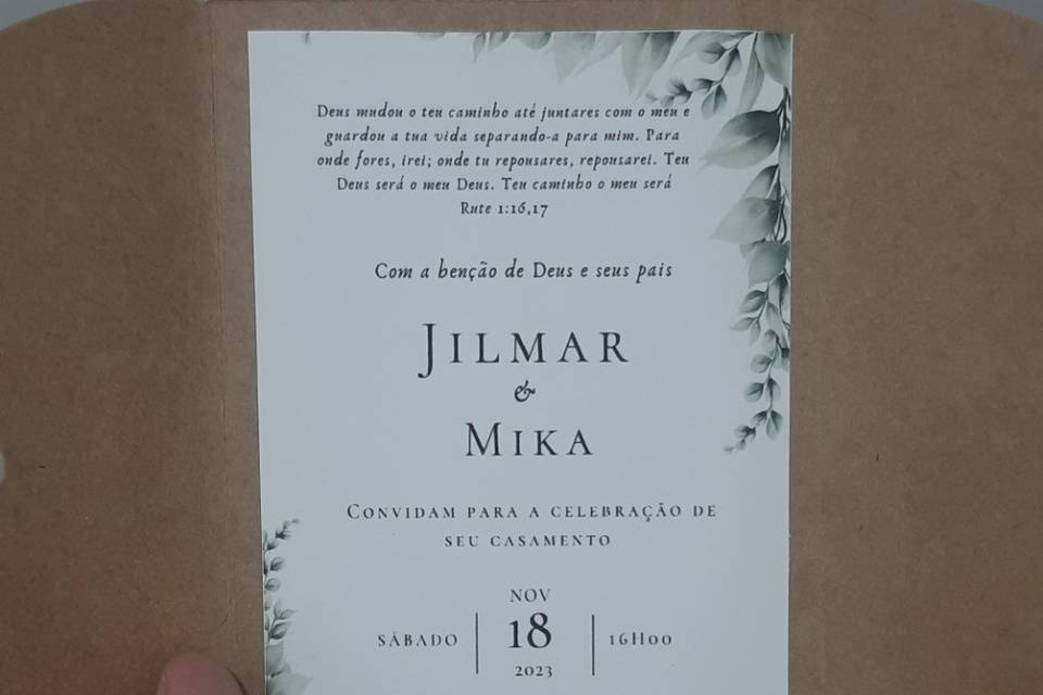 Convite de casamento