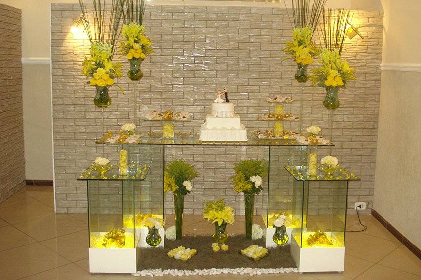 Casamento decoração amarela