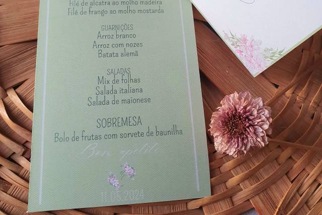 Menu e marcador