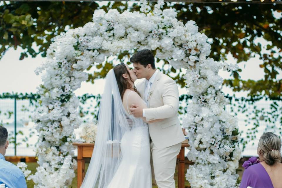 Decoração com flores permanent