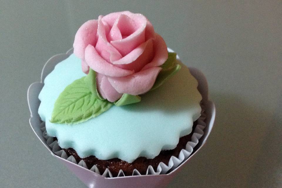 Mini cupcake rosinha