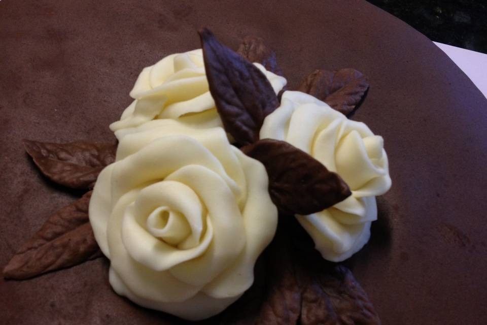 Rosas de chocolate