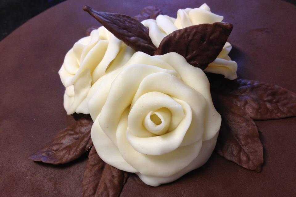 Rosas de chocolate