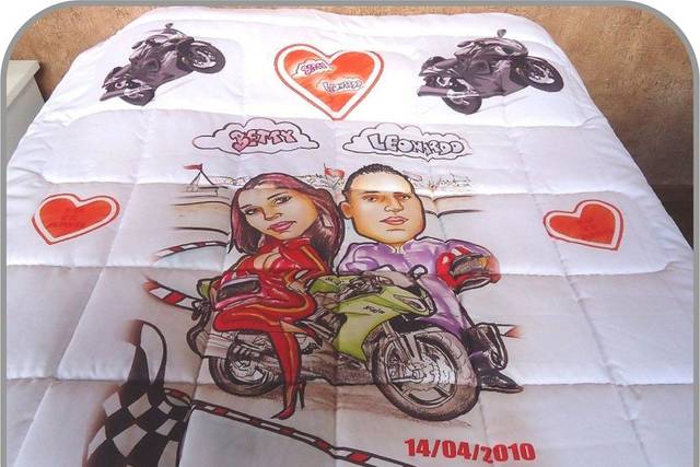 Edredom Casal com caricatura