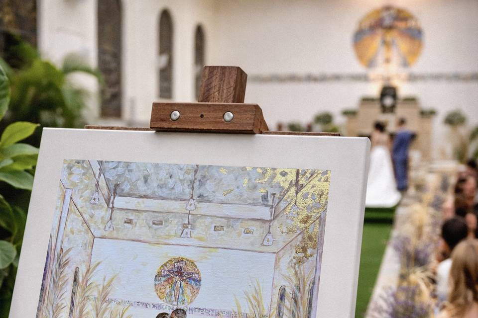 Obra de arte Mariana e Devair