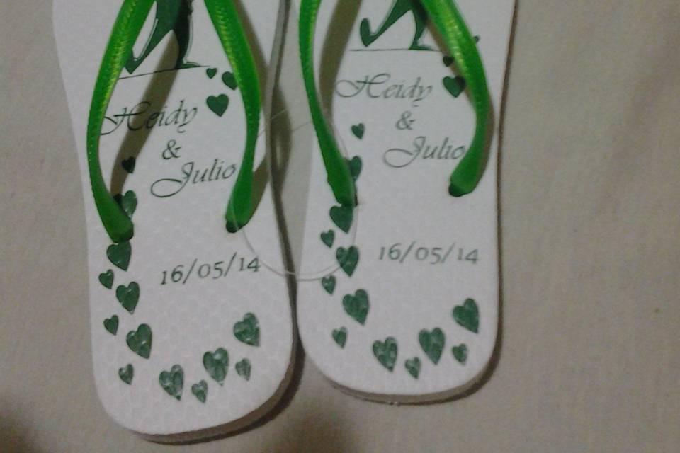 Chinelos para casamento