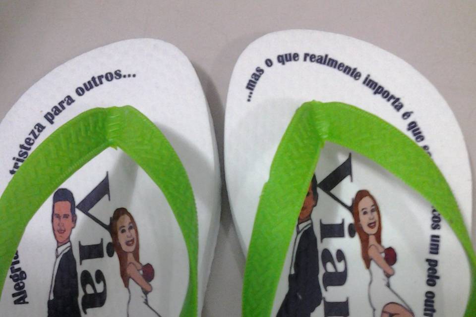 Chinelos para casamento