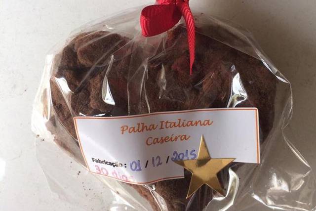 Palha italiana coração
