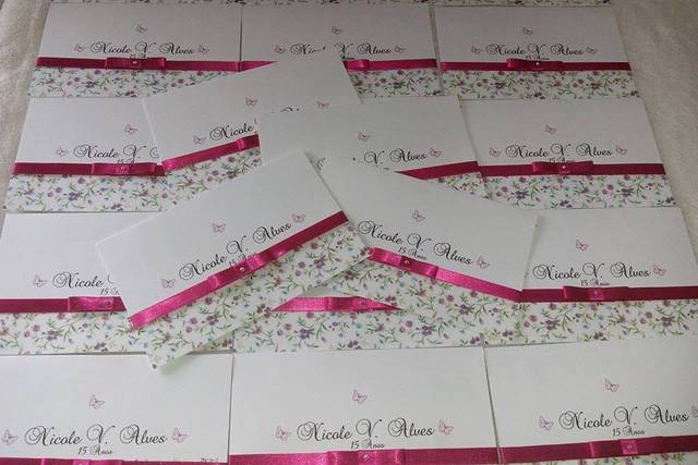 Envelope convite 15 anos