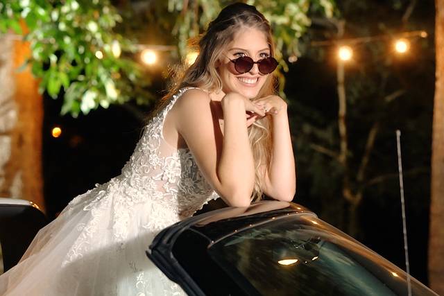Frame maravilhoso da noiva