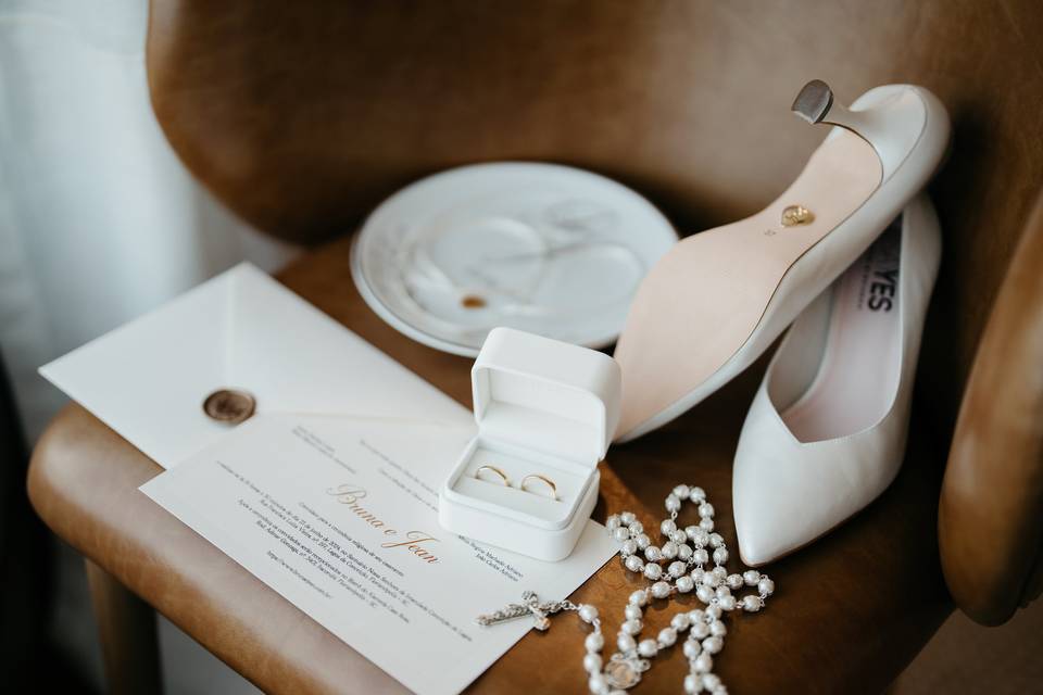 Convite de casamento clássico