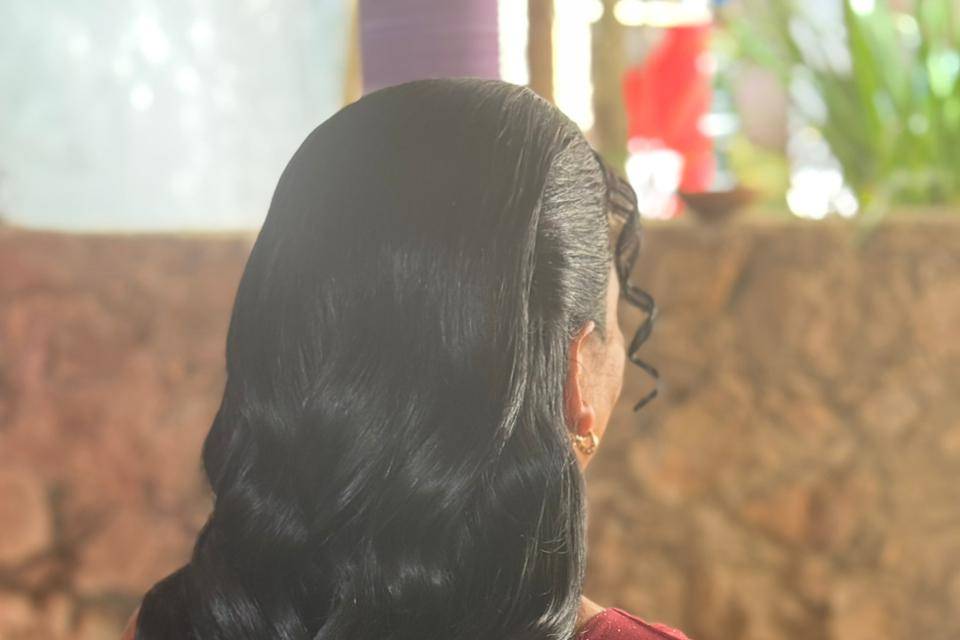 Penteado Semi Preso  Escreva u