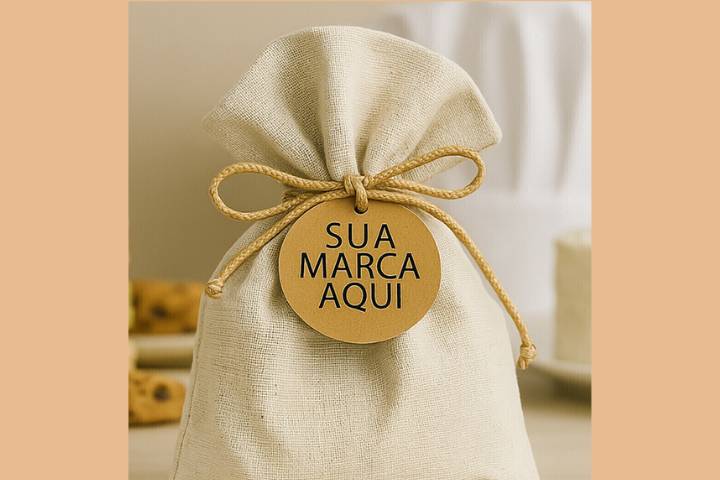 Saquinho linho PERSONALIZAVÉL