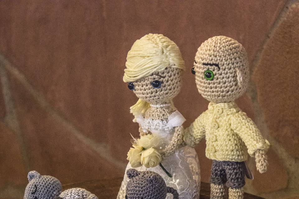 Decoração de Amigurumi