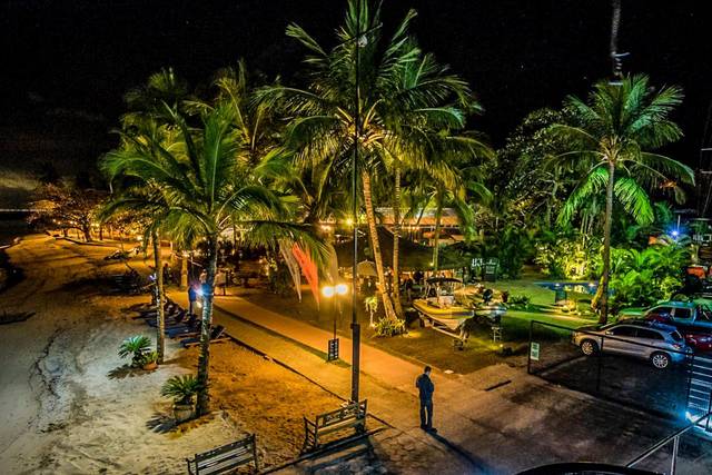 Pé na areia