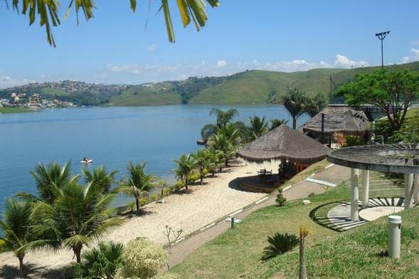 Vista da praia artificial